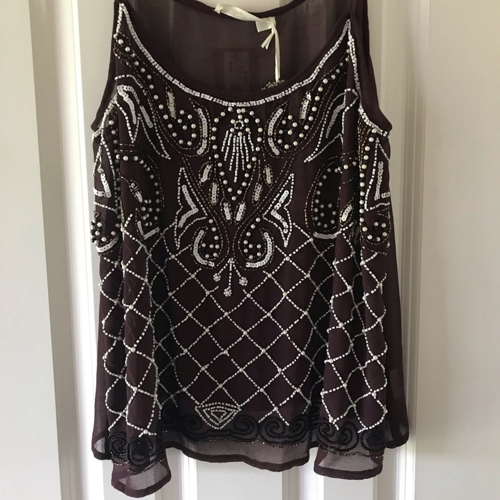Medium Hazel brand beaded tank